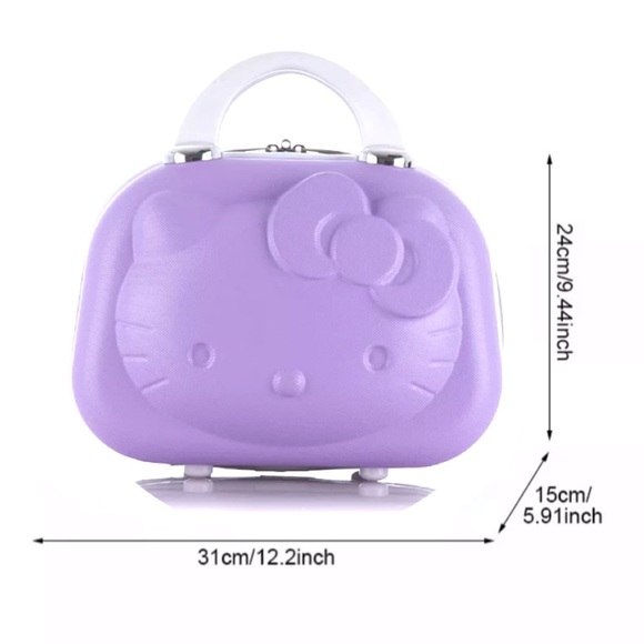 Limited Quantity Available 3D Hello kitty cosmetic travel case w/ charm. - Picture 4 of 4
